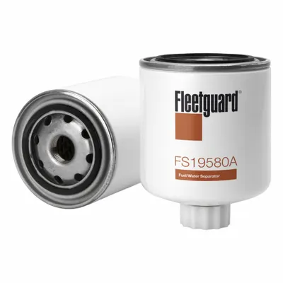 FLEETGUARD Fuel Filter: Spin-On, 6 7/16 in Overall Lg, 3 11/16 in Outside Dia - Spin-On Fuel/Water Separators