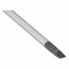 Precision slotted screwdriver with a 3 mm tip and 6 1/4 inch overall length. Ergonomic grip reduces hand fatigue during detailed fastening tasks. Suitable for electronics assembly, small appliance repair, and delicate mechanical work.