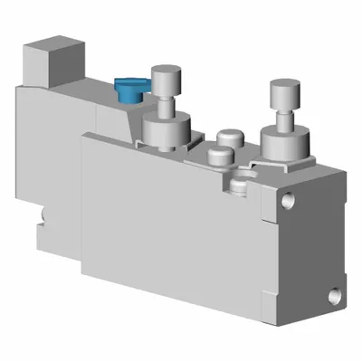 SMC Solenoid Air Control Valve: Five-Way / Two-Position, SYJ5000, Single Solenoid - SMC SYJ Series Directional Control Valves