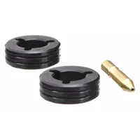 This 2-roll kit with inlet guide is designed for flux-cored welding applications. It accommodates wire sizes from 0.045 in to 3/64 in and features a V-knurl drive roll for consistent wire feeding. Compatible with Millermatic 210 and 22 Series wire feeders
