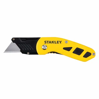 STANLEY Utility Knife: 4 in/6 1/2 in, Carbon Steel, Metal, 1 Blades Included - Manually Opening Utility Knives