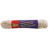 This twisted, UV-resistant static rope is suited for general-purpose tying, bundling, and light-duty securing in industrial and commercial settings. With a 7/32 in diameter and 50 lb working load limit, it provides minimal stretch for non-critical applications