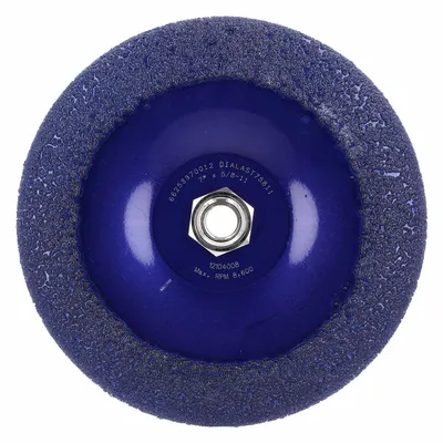 NORTON DiaLast Diamond Grinding Wheel, 7 in x 5/8"-11, Type 29 - Diamond Grinding Wheels for All Materials