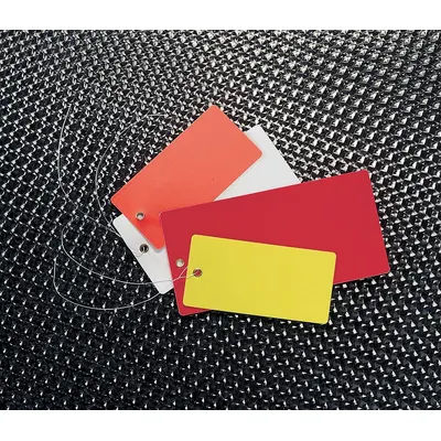 SEE ALL INDUSTRIES Orange Vinyl Plain Shipping Tag #6 - Colored Tyvek Shipping Tags