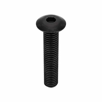 KERR LAKESIDE Socket Head Cap Screw: #10-32 Thread Size, 1 in Lg, Button, Black Oxide - Button Head Socket Cap Screws
