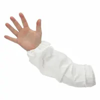 Protective Sleeves: 18 in Overall Lg, Serged Seam, White, 1 mil Thick, Posi-Wear® BA™, PIP, 200 PK (MPN 3612)