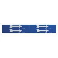 Pipe Marker: Blue, White, 7 in Wd, Vinyl, 7 in Roll Wd, 1 1/8 in Lg (MPN 93247)