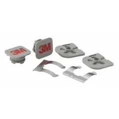 The 3M M Series Visor Pivot Kit is an accessory for M Series PAPR systems. It enables the visor to pivot, allowing it to be raised or lowered without removing the headgear. This kit is compatible with M Series headgear assemblies.