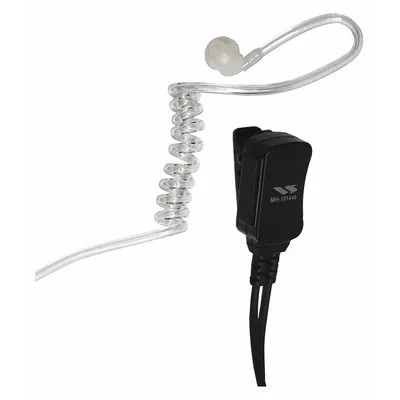 VERTEX STANDARD Earpiece: Fits Vertex Std, For VX-261 Series, Earbud, Push To Talk, Clear - Vertex Standard-Compatible Earpieces & Headsets