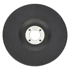This NORTON Type 27 combination wheel is designed for cutting and grinding carbon and stainless steel. The 4-inch diameter, 1/8-inch thickness, and 5/8-inch arbor hole accommodate standard angle grinders. Aluminum oxide abrasive with 24 grit provides material removal and finishing in fabrication, maintenance, and general metalworking tasks.
