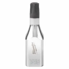 This MILWAUKEE Torx bit socket features a 3/8 in drive size and T45 tip size with a 2 in overall length. Designed for driving T45 Torx fasteners in assembly, repair, and maintenance tasks where secure engagement is required.