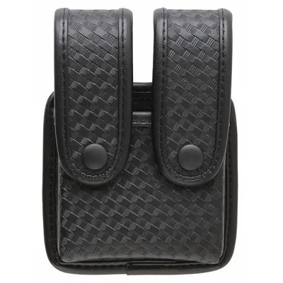 UNCLE MIKES UNCLE MIKE'S Magazine Pouch, Black Nylon, 2" x 6", Fits 2 1/4" Belt - Duty Equipment Pouches