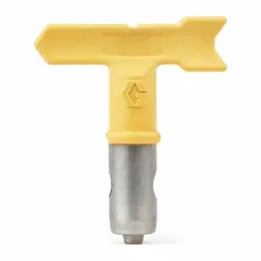 Replacement tip for Graco line stripers, reversible design allows quick clearing of clogs by flipping the tip 180 degrees. Model 243161 with 325 spray tip number. Used for applying paint stripes on pavement and floors.