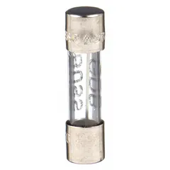 Fast-acting cylindrical fuse rated 6.3 A and 250 V AC in a 5 mm x 20 mm package. Provides overcurrent protection for sensitive circuits in industrial equipment, control panels, power supplies, and machinery.