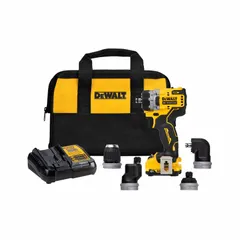Compact brushless cordless drill with a 3/8 in keyless chuck and maximum speed of 1,500 RPM. Includes battery. Suitable for light to medium drilling and fastening in wood, metal, and plastic.