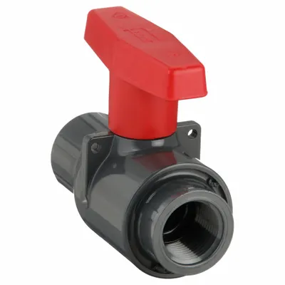 SPEARS Manual Two-Way Ball Valve: 3/4 in, PVC, Straight, FNPT x FNPT - PVC Ball Valves