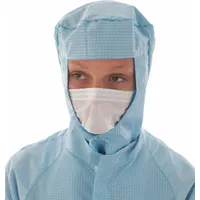 BIOCLEAN Face Veil: ISO 4 (Class 10) and above, Polyethylene, Non-Sterile, Bag, White, Universal (MPN BFV05)