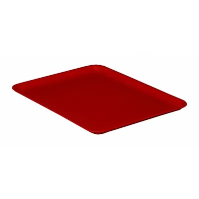 MOLDED FIBERGLASS Lid: 11 3/4 in x 8 3/4 in, Red, Fiberglass - Lids for Extreme-Temperature Stacking & Nesting Totes