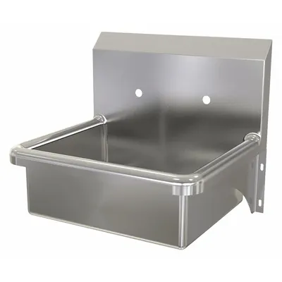 SANI-LAV Hand Sink: 1 Stations, 7 in Bowl Dp, 17 in Bowl Lg, 14 in Bowl Wd - One-Station Wall-Mounted Hand Sinks without Faucets