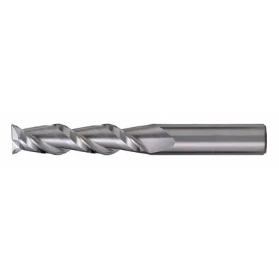 CLEVELAND Square End Mill: Carbide, 2 Flute, 7/16" Mill Dia, 9/16" LOC, 2-1/2" OAL (MPN C60492) - Carbide Square End Mills for Aluminum