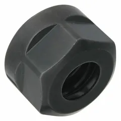 Hex-style collet nut for ER20 collets with M25x1.5 thread. Designed for use in ER20 collet chucks on milling machines and CNC routers. Rated for maximum speed of 25,000 RPM. Part number 41120.