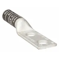 Compression Lug: For 2/0 AWG, Stranded Wire, 3/8 in Stud Size, Long, Copper Barrel (MPN YA262TC38)