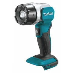 Flashlight delivering up to 200 lumens with a 110° maximum head rotation angle. Features a mode setting and integrated hang hook for hands-free use. Suitable for job-site illumination, maintenance tasks, and emergency lighting.