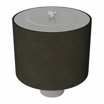 SOLBERG Intake Exposed Filter: 6 in Inlet Size, 1,100 scfm, 15 in Overall Ht - Air Compressor Intake Filters & Silencers