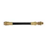 HALTEC Flexible Valve Extension: Flex Extensions, Flex Tire Valve Extenders, Hex, Black, Rubber (MPN 810F-8)