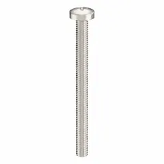 Pan head machine screws with M5x0.80 thread, 60 mm length, made from 316 stainless steel with a plain finish. Phillips drive, #2 size. Suitable for fastening components in machinery, enclosures, and assemblies requiring corrosion resistance.
