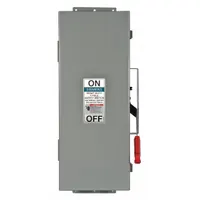 SIEMENS Safety Switch: Non-Fusible, 60 A, Three Phase, 600V AC, Galvanized Steel, Indoor (MPN HNF462J)