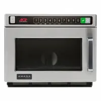 AMANA Microwave: 0.6 cu ft Oven Capacity, 1,800 W Cooking Watt, 5 Power Levels, HDC1815