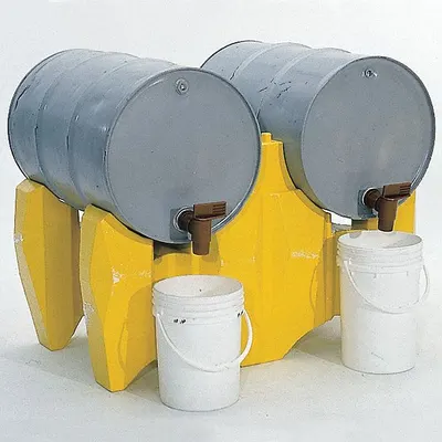 ULTRATECH Rack Base: 2 Drums/Containers, Rack Base, 1,500 lb Load Capacity - Modular Drum Dispensing Racks