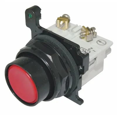 EATON Flush Push Button Operator: Non-Illuminated, Flush Profile, Metallic, 30 mm - Flush-Mount Push Buttons