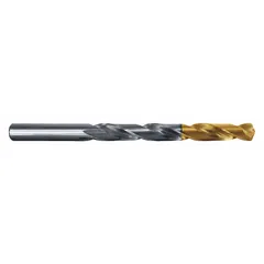 Set of 15 high-speed steel jobber-length drill bits in sizes from 1/16" to 1/2" by 32nds. Each bit features a 135° split point for reduced walking and easier starting. Bits are stored in a metal index case. Suitable for general-purpose drilling in metal, wood, and plastic for maintenance, fabrication, and repair tasks.