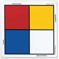 Sign: Aluminum, 15 in Ht, 15 in Wd, 0.035 in Thick, 15 in x 15 in, NFPA (MPN 99441)