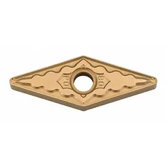 Diamond indexable turning insert for precision machining of non-ferrous materials, ceramics, and composites. Suitable for turning operations requiring fine surface finishes. Part number VNMG331PQ CA515.