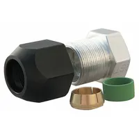 The AIRSEPT 76505 Line Terminator Rear AC Blockoff seals unused air conditioning line ports on fleet vehicles and heavy equipment. It prevents refrigerant leaks and system contamination during maintenance or when a rear AC unit is removed