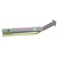 This steel windshield moulding release tool measures 7 inches long, 1 1/2 inches wide, and 1 1/2 inches high. It is designed to remove moulding from all makes of cars, facilitating windshield repair or replacement without damaging the paint or trim