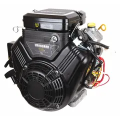 This 18 hp horizontal-shaft gasoline engine features an electric start and a 1-1/8 inch diameter shaft with a 1/4 inch keyway and 7/16-20 D&T. It is suited for powering industrial and commercial equipment such as generators, pumps, and construction machinery.