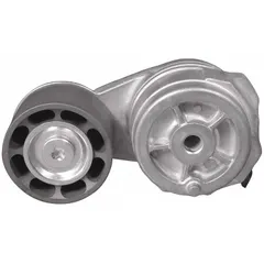 The DAYCO 89422 is a heavy-duty self-adjusting belt tensioner with a single pulley. It automatically maintains proper tension on serpentine or accessory drive belts, reducing slippage and wear. Suitable for demanding applications in fleet and off-road equipment.