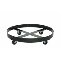 EAGLE Drum Dolly: 1,000 lb Load Capacity, For 5 gal to 55 gal Container Capacity, Round, Rubber (MPN 1618)