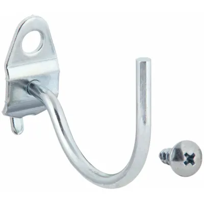 TRITON PRODUCTS Curved Pegboard Hook, For 1 in Pegboard Hole Spacing, 10 PK - Hooks for Round-Hole Pegboard