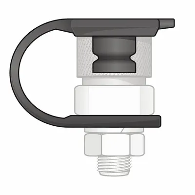 CHECKERS Warning Whip QD Debris Cap - Fleet and Vehicle Maintenance