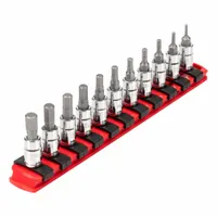 TEKTON Socket Bit Set: 1 - 25 Pieces, 1/4 in Drive Size, 11 Pieces, 2 mm to 8 mm Tip Size Range (MPN SHB90106)