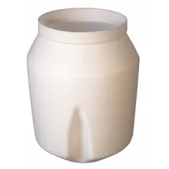 Polyethylene drum with 4 1/2 cu ft capacity for use as a replacement component in compatible mixing equipment. Suitable for mixing dry or wet materials in construction, agriculture, or food processing applications.