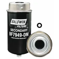 BALDWIN FILTERS Fuel Filter: Cartridge, 7 3/8 in Overall Lg, 3 5/16 in Outside Dia, Cellulose (MPN BF7949-DM)
