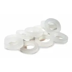 This 10-pack of gaskets is designed for use with Acorn Acme series showerheads. Each gasket has a 2-inch overall width and provides a watertight seal between the showerhead and mounting surface. Suitable for bathtub and shower installations to prevent leaks.