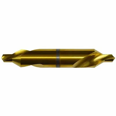 KEO Center Drill: Plain Type, #9, 60°, 3 5/8 in Overall Lg, LH - Left-Hand Plain-Tip Center Drills