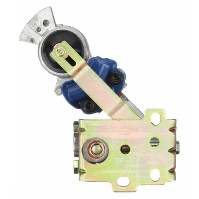 VELVAC Gladhand: 3/8 in Port Size, Aluminum, 45°, 3/8"-18 Thread Size - Service Gladhands (Blue)